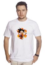 Camiseta Masculina De Algodão Dragon Ball Z Goku 7esferas