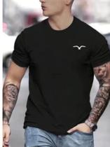 Camiseta Masculina de algodão manga curta marca de luxo moda top streetwear casual clássico
