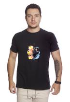 Camiseta Masculina De Algodão Monkey D. Luffy One Piece Sanji Golpe