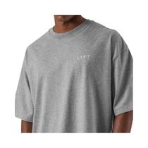Camiseta Masculina De Algodão Oversized Para Corrida, Academia, Treinamento, Fitness, Com Estampa
