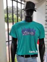 Camiseta masculina de algodão verde água Camiseta masculina de algodão verde água