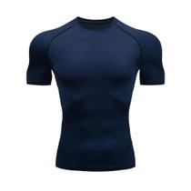 Camiseta Masculina de Compressão - Secagem Rápida para Academia e Musculação