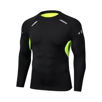 Camiseta Masculina de Compressão - Secagem Rápida para Corrida, Fitness e Academia