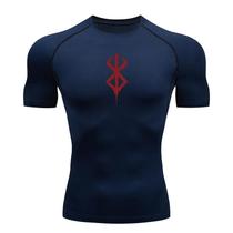Camiseta Masculina de Compressão - Secagem Rápida para Fitness, Treino e Corrida