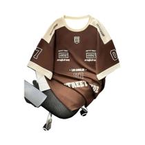 Camiseta Masculina De Manga Curta Com Estampa 3D Verão 2025 Roupa Esportiva Camiseta De Futebol