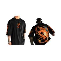 Camiseta Masculina De Manga Curta Pokémon Bulbasaur Anime Japonês Verão Respirável Esportivo