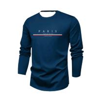 Camiseta Masculina De Manga Longa Com Estampa 3D Em Bloco De Cores Listradas Moda De Outono Pulôver