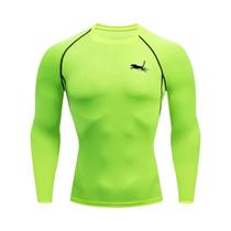 Camiseta Masculina De Manga Longa Dry Fit Para Academia, Fitness E Esportes Ao Ar Livre Ideal Para