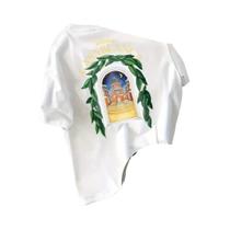 Camiseta Masculina De Poliéster Respirável Com Estampa Dupla Face Casual De Verão Com Arte Camiseta Masculina De Poliéster Respirável Com Estampa Dupla Face Casual De Verão Com Arte