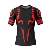 Camiseta Masculina De Secagem Rápida Com Estampa 3D De Compressão Para Treino De Academia Camiseta