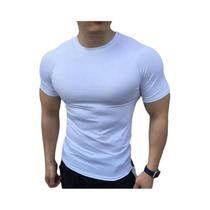 Camiseta Masculina De Secagem Rápida Em Cor Sólida Para Verão, Fitness, Corrida, Academia, Treino E