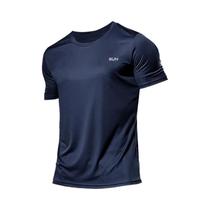 Camiseta Masculina de Secagem Rápida para Academia, Corrida e Fitness - Manga Curta