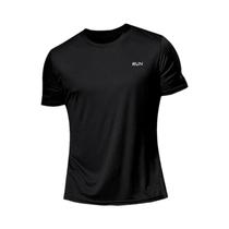 Camiseta Masculina de Secagem Rápida para Academia, Corrida e Fitness - Manga Curta