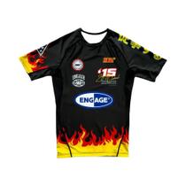 Camiseta Masculina De Secagem Rápida Para MMA E Boxe, Fina, Com Proteção Solar, Manga Curta E