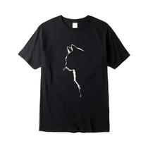 Camiseta Masculina De Verão Com Estampa Cool Cat, Gola Redonda, Mistura De Algodão, Manga Curta, Camiseta Masculina De Verão Com Estampa Cool Cat, Gola Redonda, Mistura De Algodão, Manga Curta,