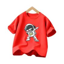 Camiseta Masculina De Verão Com Estampa De Astronauta, Camiseta Casual De Algodão Para Adolescentes,