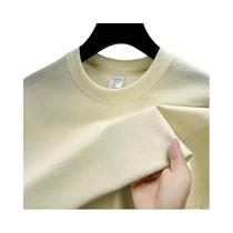 Camiseta Masculina De Verão De Marca De Alto Padrão Em Algodão Com Manga Curta E Decote Redondo,