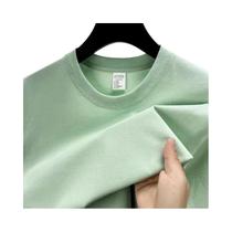 Camiseta Masculina De Verão De Marca De Alto Padrão Em Algodão Com Manga Curta E Gola Redonda,