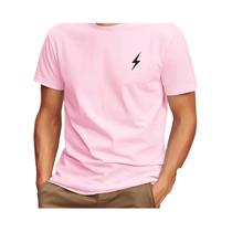 Camiseta Masculina De Verão Em Algodão Estampada Com Gola Redonda E Manga Curta, Casual, Solta E