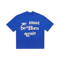 Camiseta Masculina De Verão Oversized Solta Frog Drift CPFM Kanye Ye Must Born Again Com Estampa Em Camiseta Masculina De Verão Oversized Solta Frog Drift CPFM Kanye Ye Must Born Again Com Estampa Em