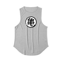 Camiseta Masculina De Verão Para Corrida, Regata Para Academia, Anime, Turtle Script, Fitness, Sem