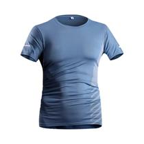 Camiseta Masculina De Verão Para Corrida, Tecido De Seda Gelada, Secagem Rápida, Estampa Reflexiva,
