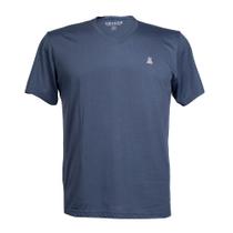 Camiseta Masculina Delkor Plus Size Malha Azul Marinho