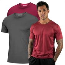 Camiseta Masculina Dry Fit Gola Redonda Manga Curta 02 Unidades