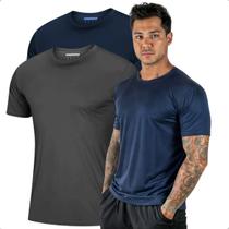 Camiseta Masculina Dry Fit Gola Redonda Manga Curta 02 Unidades