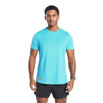 Camiseta Masculina Dry Fit Sport Premium Azul Piscina