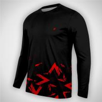 Camiseta Masculina Dry Fit UV 50 Manga Longa Conforto Treino e Dia a Dia