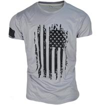 Camiseta masculina DZMDIP de manga curta Patriotic American Design Camiseta masculina DZMDIP de manga curta Patriotic American Design