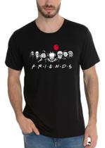 Camiseta Masculina E Baby Look Feminina Friends Halloween Montros Dia Das Bruxas