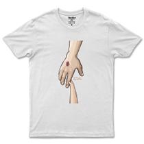 Camiseta Masculina E Feminina Básica Em Algodão Estampada