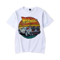Camiseta Masculina E Feminina De Volta Ao Futuro, Camiseta Casual De Verão Com Estampa De Carro, Camiseta Masculina E Feminina De Volta Ao Futuro, Camiseta Casual De Verão Com Estampa De Carro,