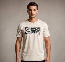 Camiseta Masculina Ecko Unltd Original Estampada EK855 -Bege Cor:BegeTamanho:P Camiseta Masculina Ecko Unltd Original Estampada EK855 -Bege Cor:BegeTamanho:P