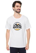 Camiseta Masculina Eco Canyon Adventura Hiking Branco