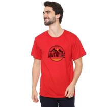 Camiseta Masculina Eco Canyon Adventure Hiking Vermelho