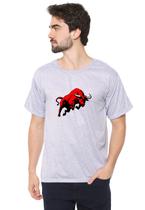 Camiseta masculina eco canyon bulls cinza