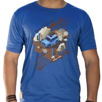 Camiseta Masculina Eco Canyon Car In The Mud Azul