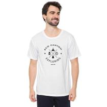 Camiseta masculina eco canyon exploring branco