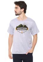 Camiseta Masculina Eco Canyon Moutains Cinza