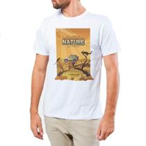 Camiseta Masculina Eco Canyon Nature Desert Branco