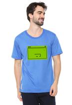 Camiseta masculina eco canyon snake azul