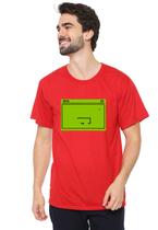 Camiseta masculina eco canyon snake vermelho