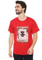 Camiseta masculina eco canyon under vermelho