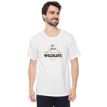 Camiseta Masculina Eco Canyon Wildlife Branco