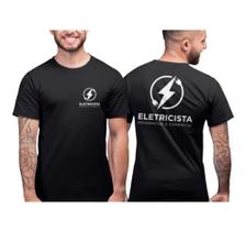 Camiseta Masculina Eletricista Camisa Estampada Profissão Elétrica