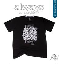 Camiseta masculina em malha dec redondo plus sise