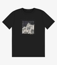 Camiseta Masculina em Meia Malha Diametro Preto Camiseta Masculina em Meia Malha Diametro Preto